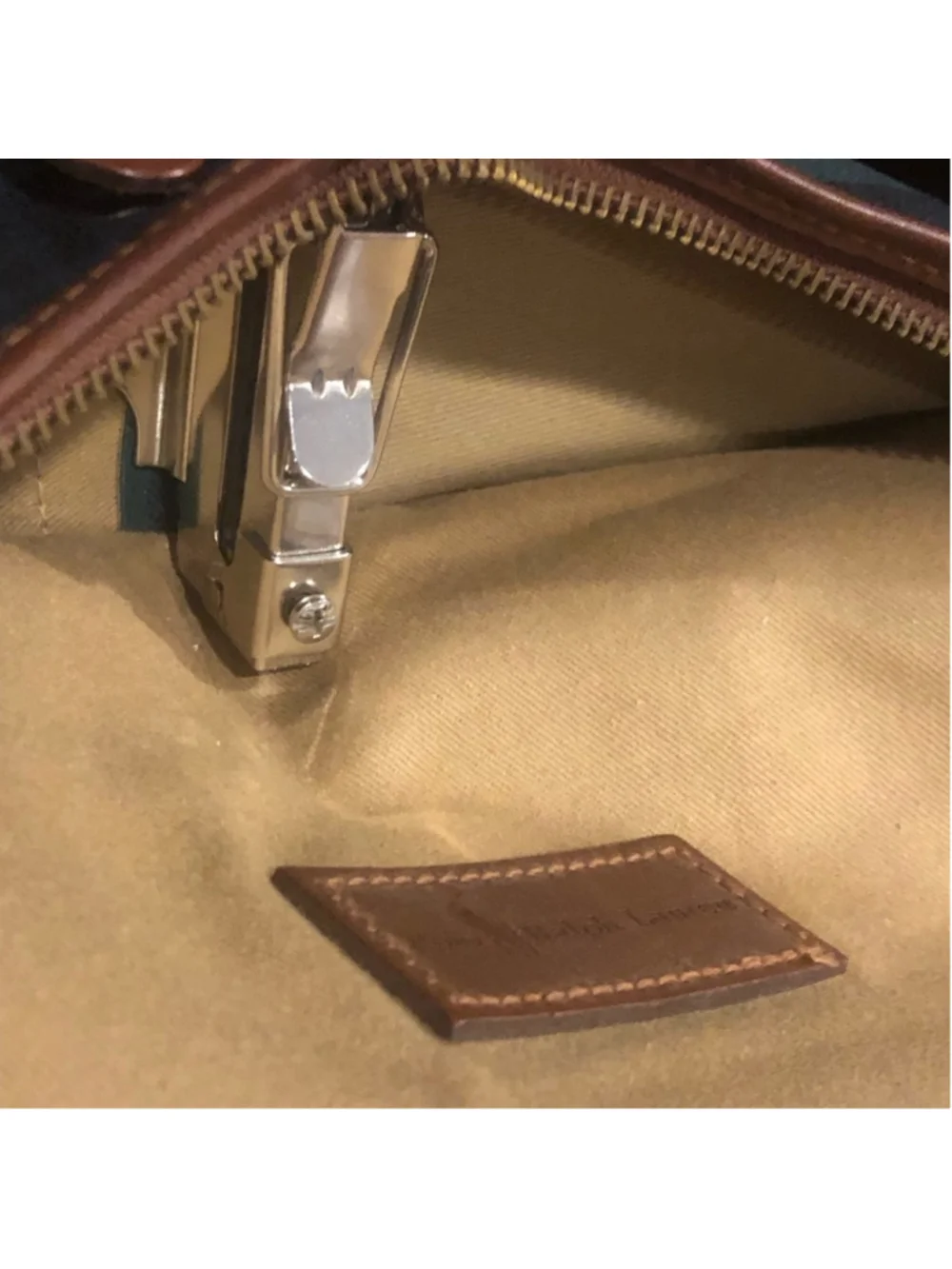 Vintage RALPH LAUREN Black Watch Hanging Valet Clothing Garment Bag